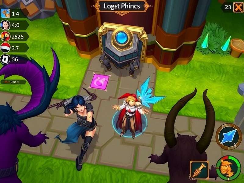 Gale Guardians gameplay screenshot showing hero battling demons